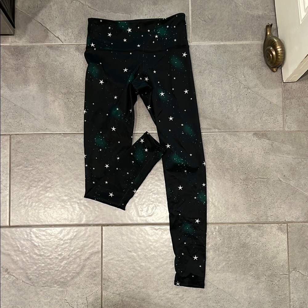 Noli Celestial Black and Green Leggings